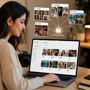 Photos organized automatically